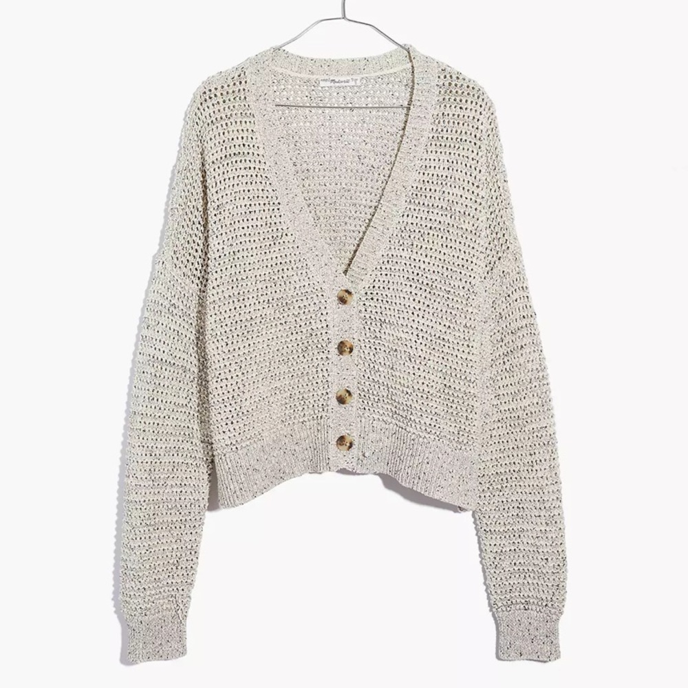 Madewell Marled Hartley Cardigan Sweater